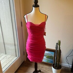Superdown Hot Pink Mini Dress